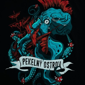 sítotisk Pekelný ostrov chobotnice 