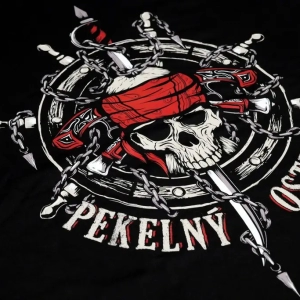 sítotisk pekelný ostrov pirát